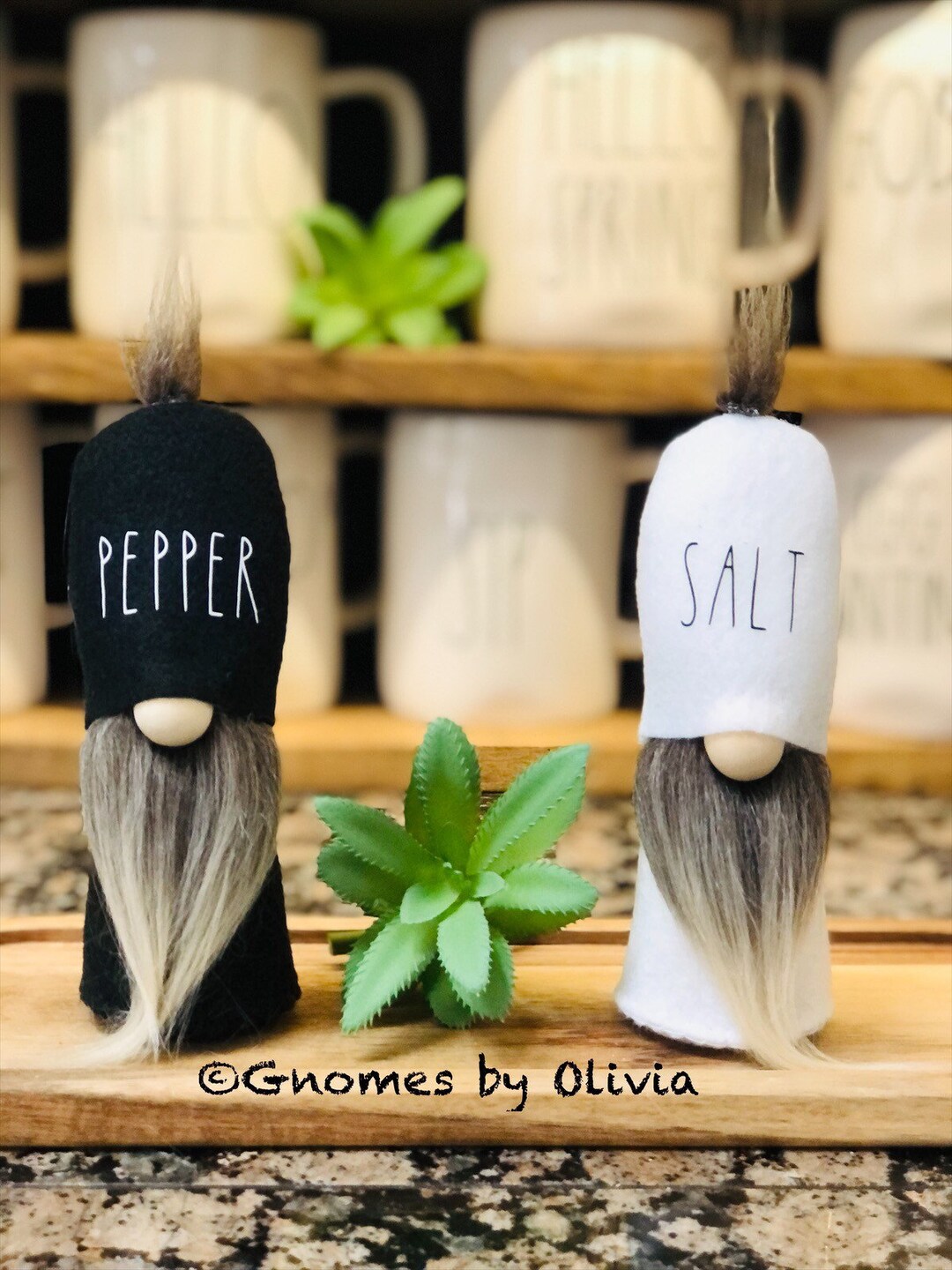 Salt & Pepper Mini Gnomes Set Etsy
