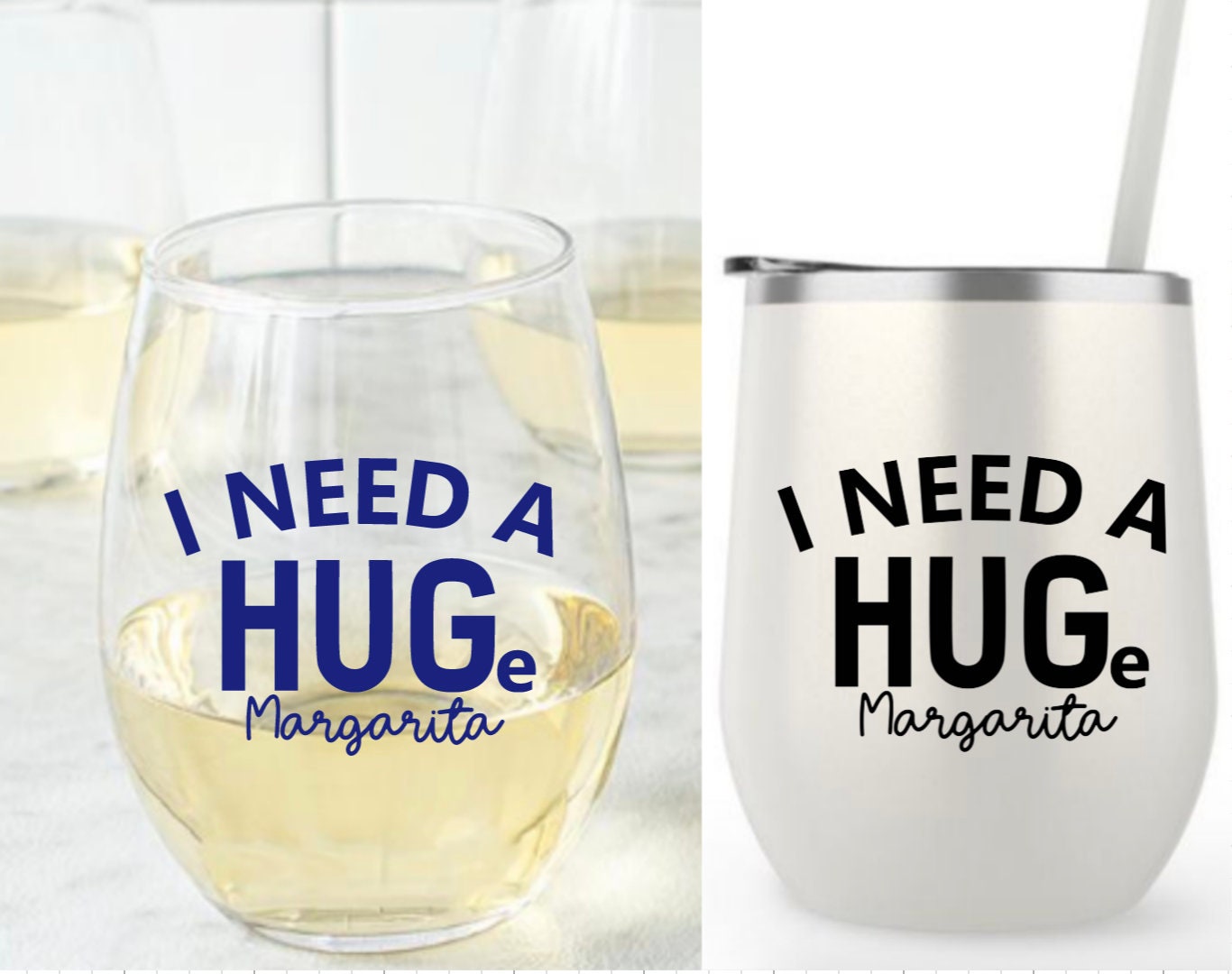 Custom Margarita Lover Stemless Wine Tumbler - 5 Color Choices - Stainless  Steel (Personalized)