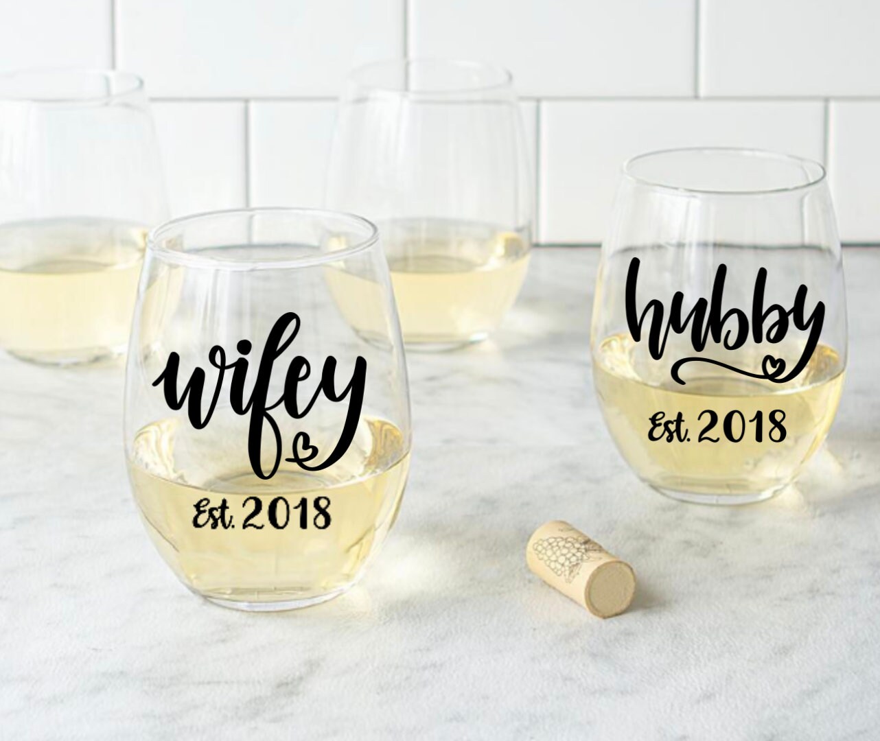 Barware Wine Glasses & Charms Wedding Wine Glass Set Anniversary Gift