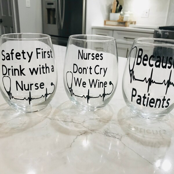 Nurse Wine Etsy