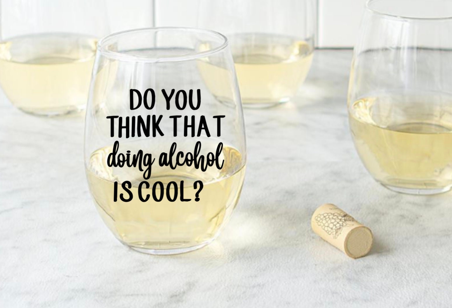 Buy Do You Think That Doing Alcohol is Cool Wine Glass Michael Quote Wine  Glass Wine Michael Quote Wine Glass 21st Birthday Wine Online in India 