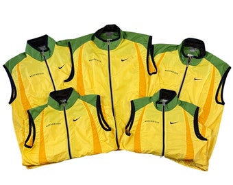 2000 Nike Mozambique Olympic Track Warm-up Vest Color Block Windbreaker (Multiple Sizes)
