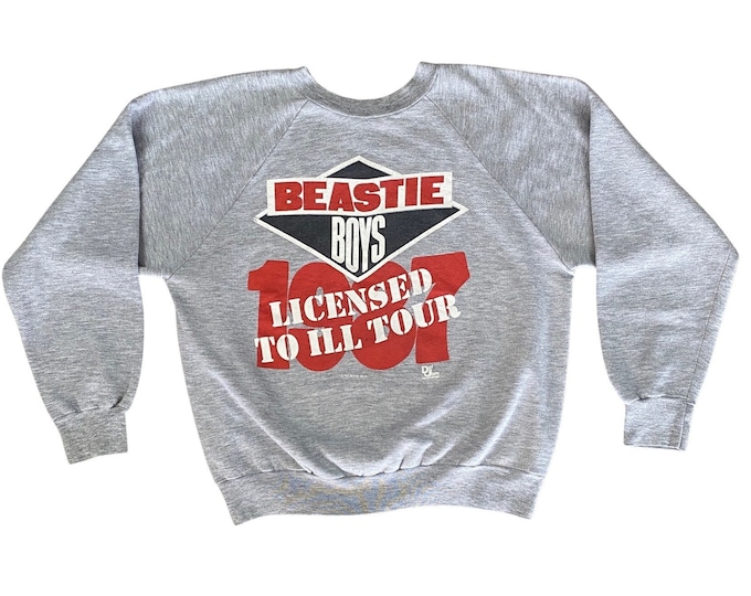 Featured listing image: Rare 1987 Beastie Boys Def Jam Licensed to Ill Concert Sweatshirt (L) Hip Hop