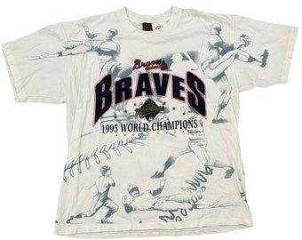 1995 Atlanta Braves World Series All Over Print T-Shirt (XL)