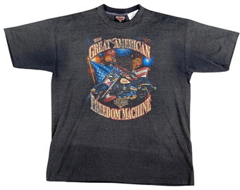 1991 Harley Davidson Holoubek "Great American Freedom Machine" Bike Week T-Shirt (XL)