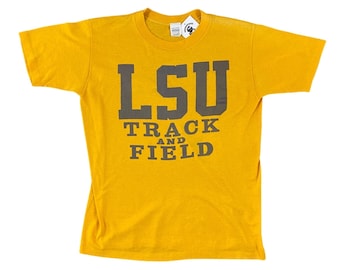 1980s LSU Tigers Track & Field Louisiana State University Team T-shirt (M)