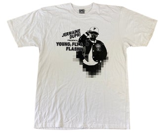 So So Def Jermaine Dupri Young, Fly & Flashy Promo Double Sided Rap Tee Shirt (XXL)