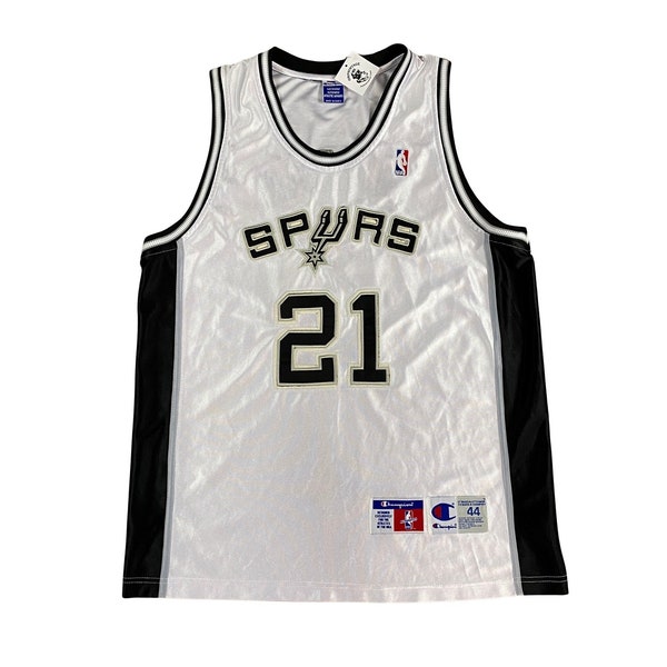 90s Champion Tim Duncan #21 San Antonio Spurs Jersey (44)