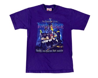 90's Mickey Inc. Kids Tower of Terror Walt Disney World Purple Youth T-shirt (YM)