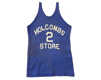 1930s Holcombs Store #2 Donlin Game Worn Stitched Basketball Jersey (M)