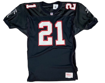 90s Atlanta Falcons #21 Deion Sanders Dirty Birds Wilson Pro-Cut Jersey (40)