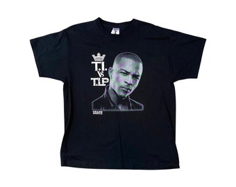 T.I. vs TIP Album Crown Grand Hustle Promo Double Sided Rap Tee Shirt (XL)