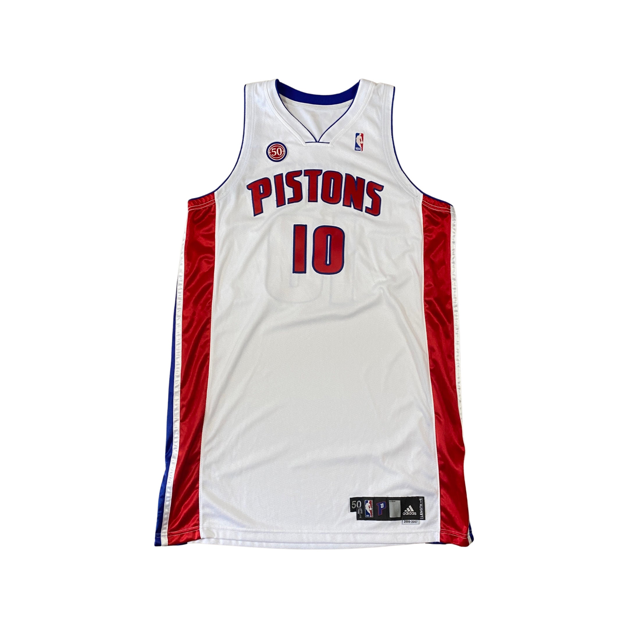 2015-16 Detroit Pistons Game Issued Blue Grey Reversible Practice Jersey XL  1