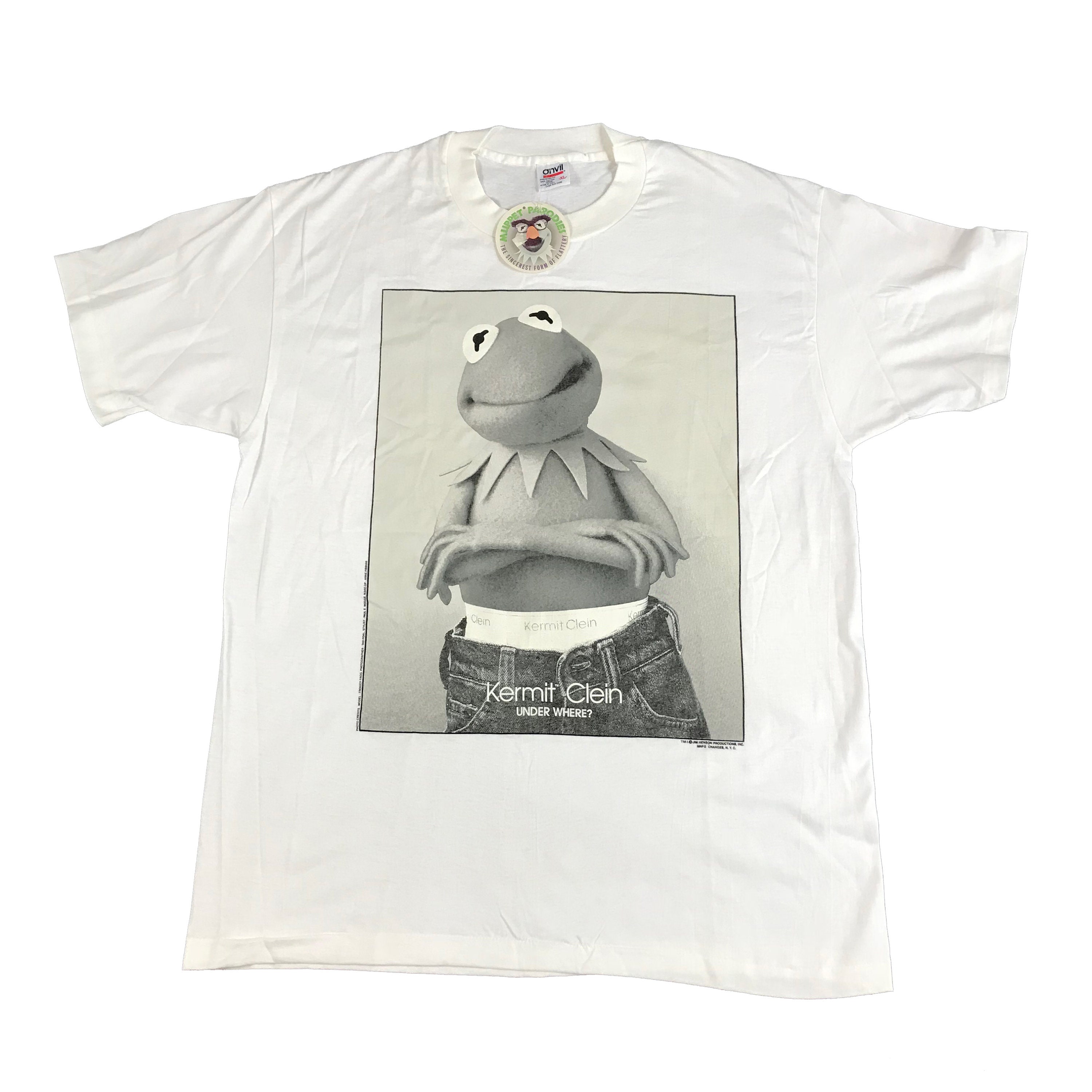 NWT 90s The Muppets Kermit Clein Kermit the Frog Graphic T-Shirt
