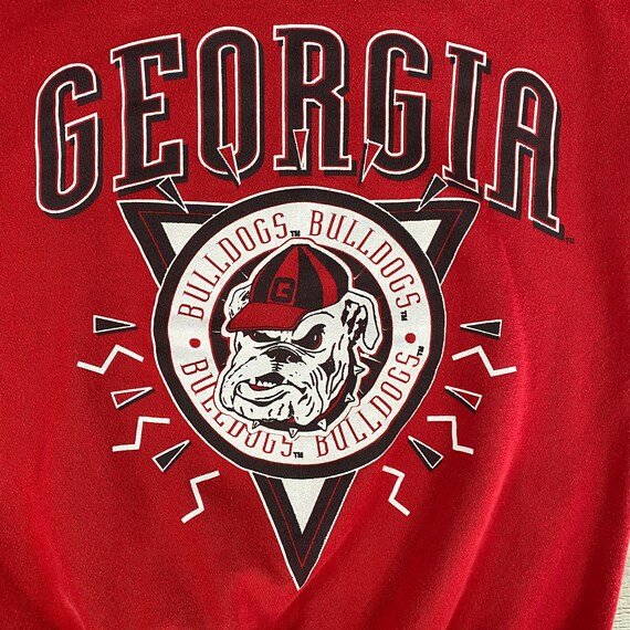 1990s UGA Bulldogs Circle Logo Crewneck Sweat… Gem