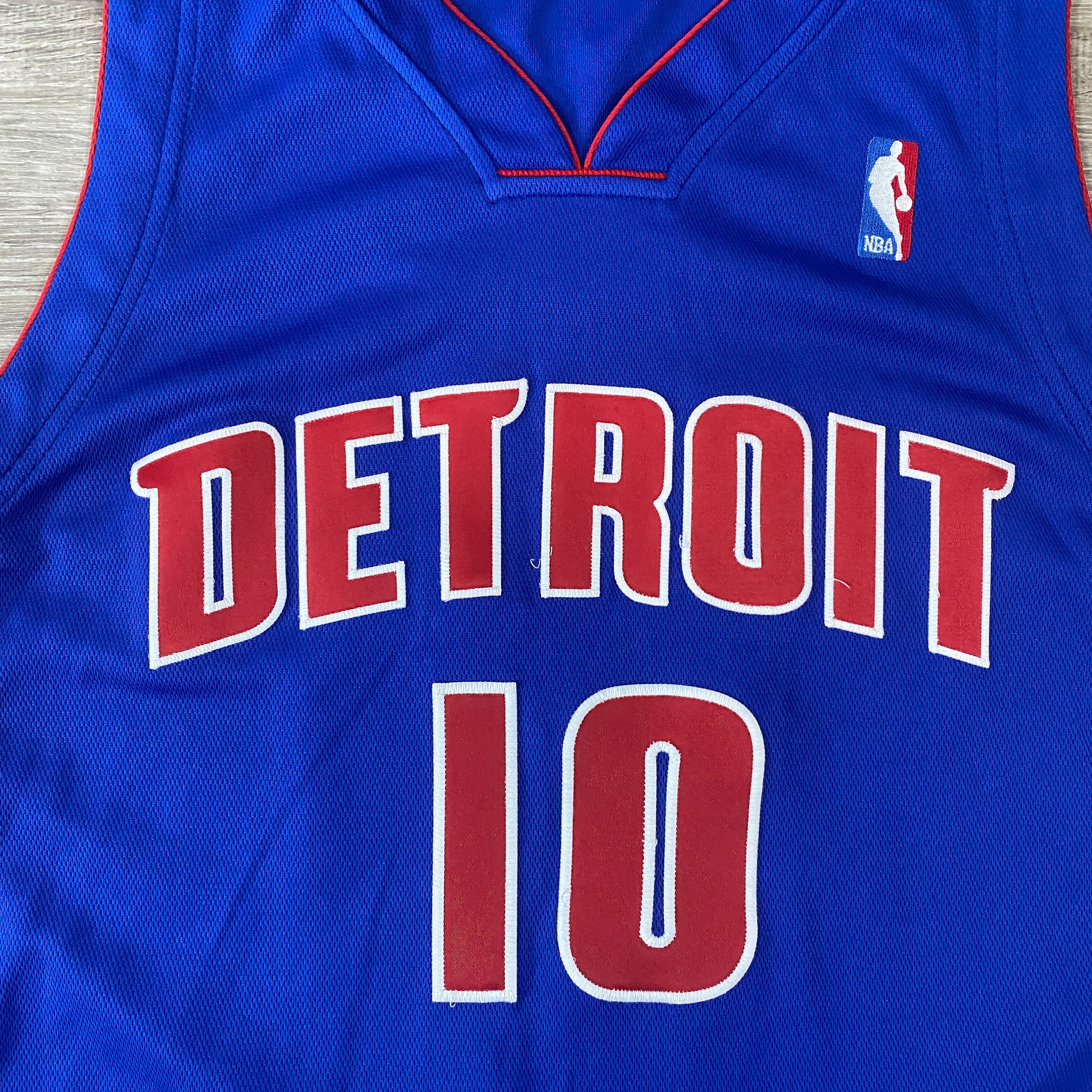 Detroit Pistons Lindsey Hunter 10 Game Worn Team Issue Reebok 