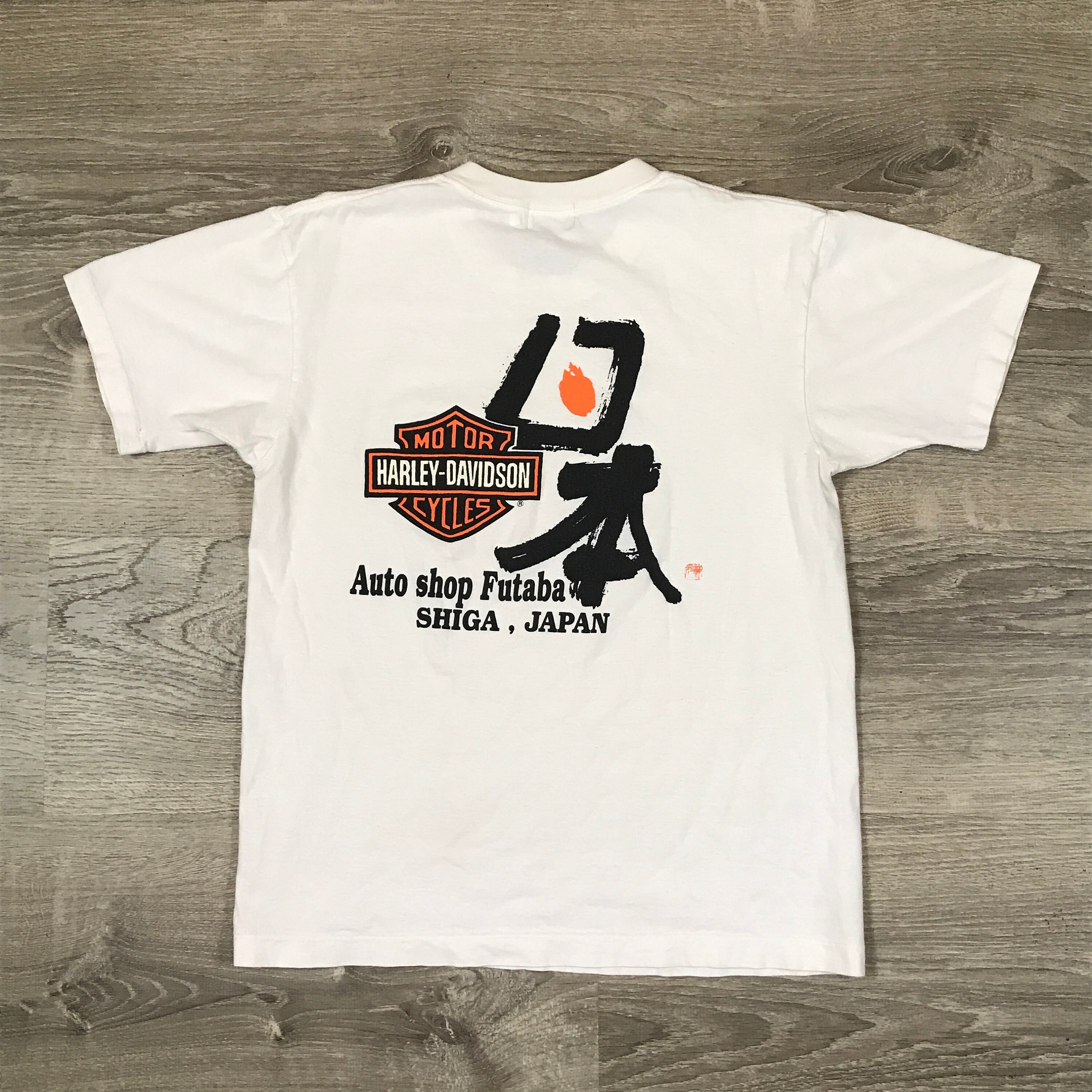 RARE 90s Japanese Harley Davidson #1 Logo Shirt (M)