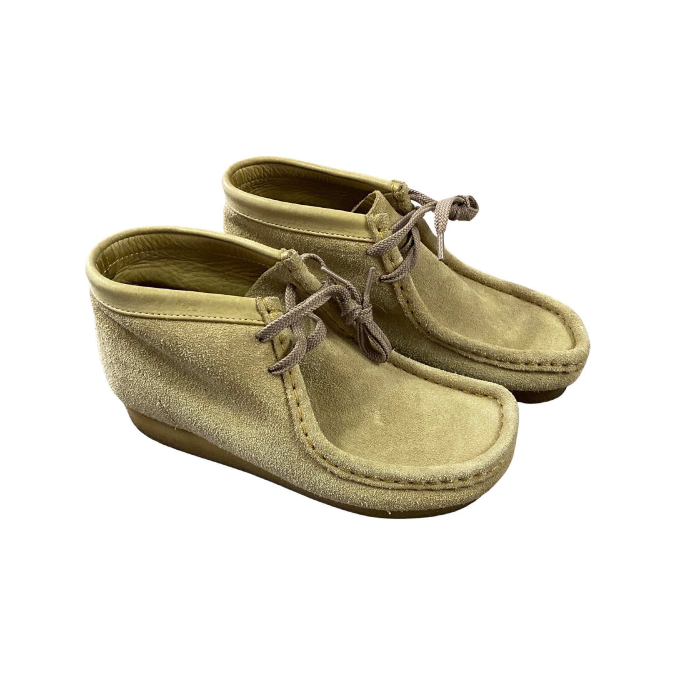 Clarks Wallabee Beige Suede Leather 