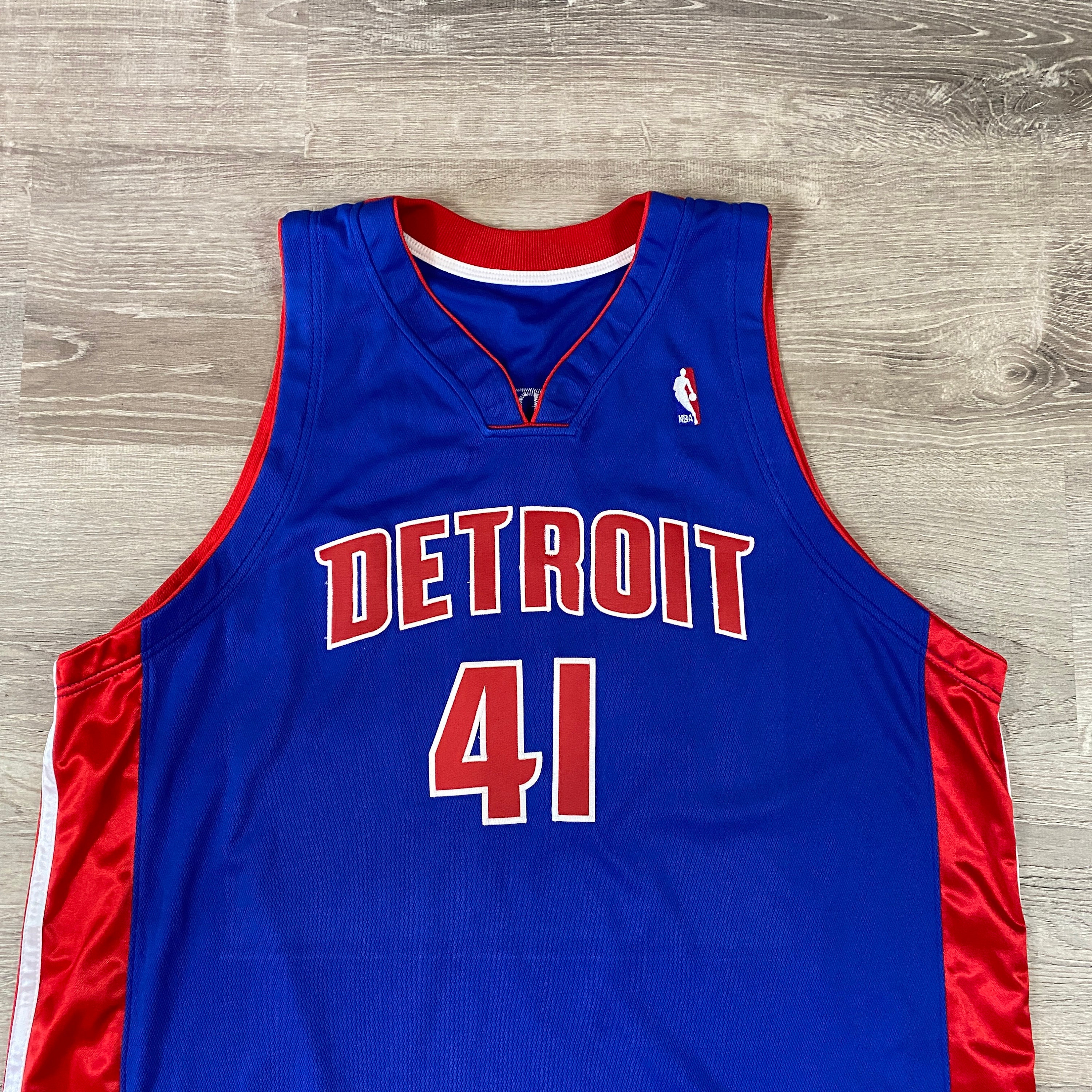 NBA Detroit Pistons Basketball Blank 2004-05 Throwback Game Jersey