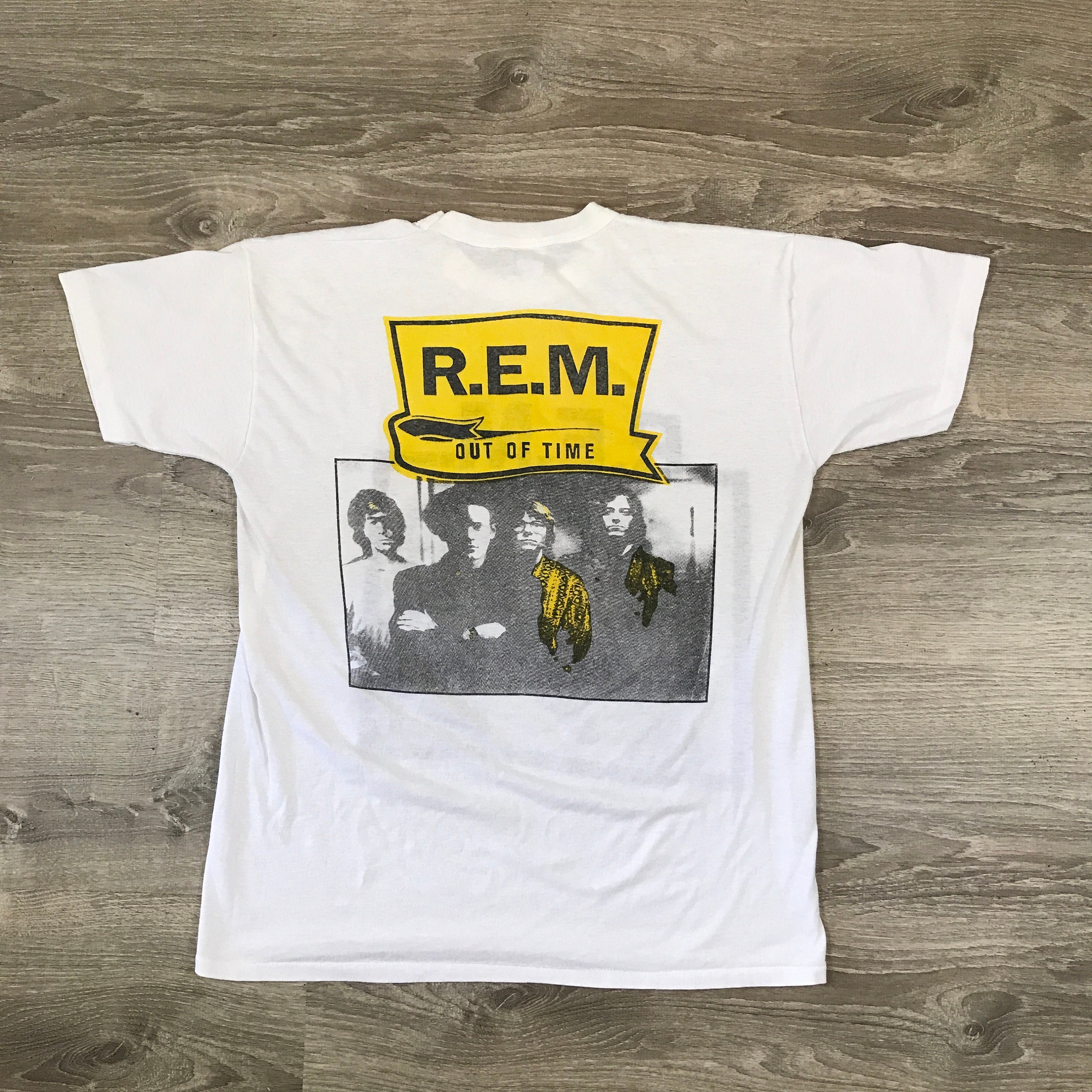 RARE 1991 REM Out of Time Album Tour Concert R.E.M. 2Sided Tshirt (L)