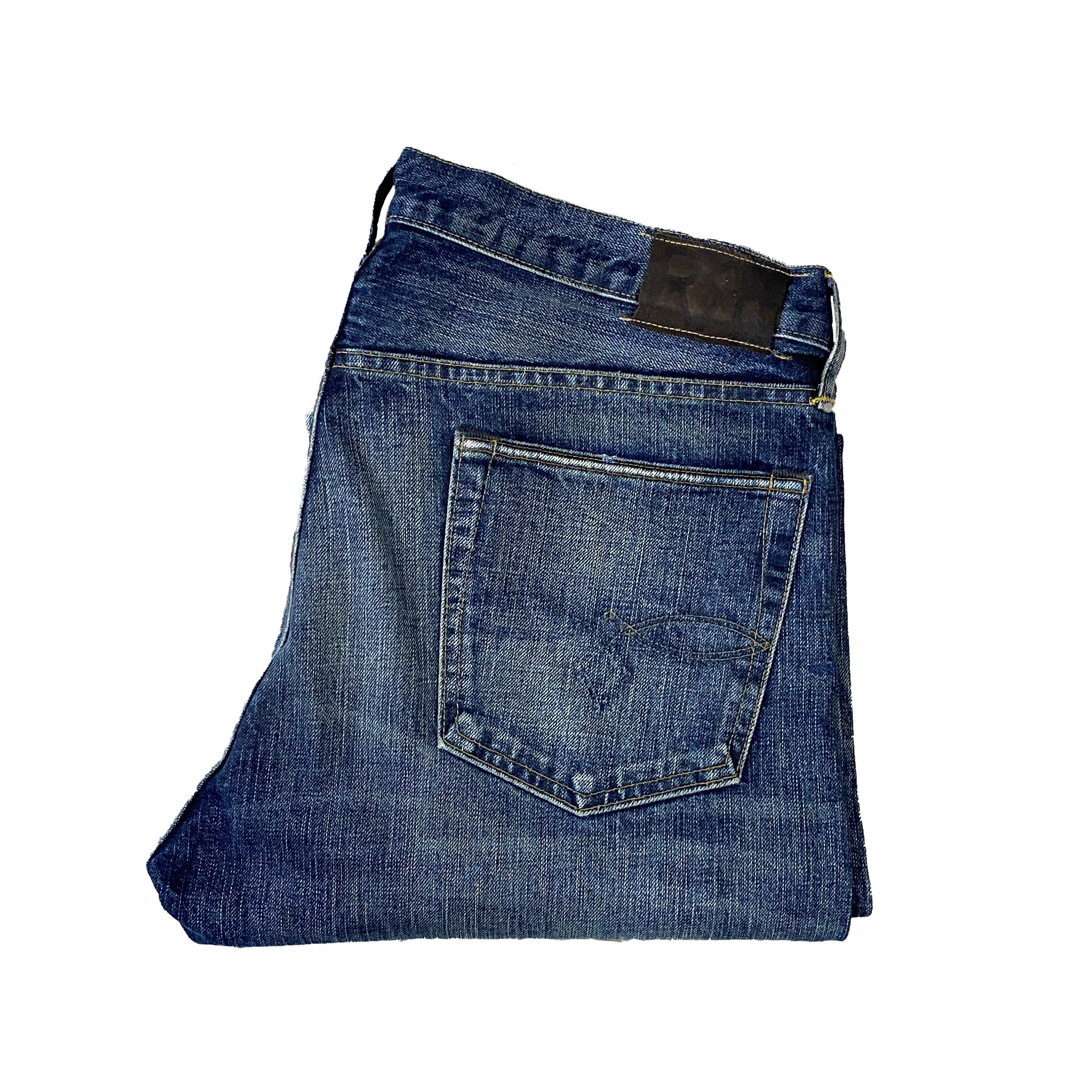 Rrl low hot sale straight selvedge jean