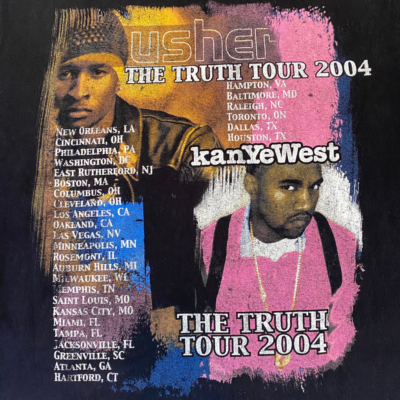 usher kanye west tour