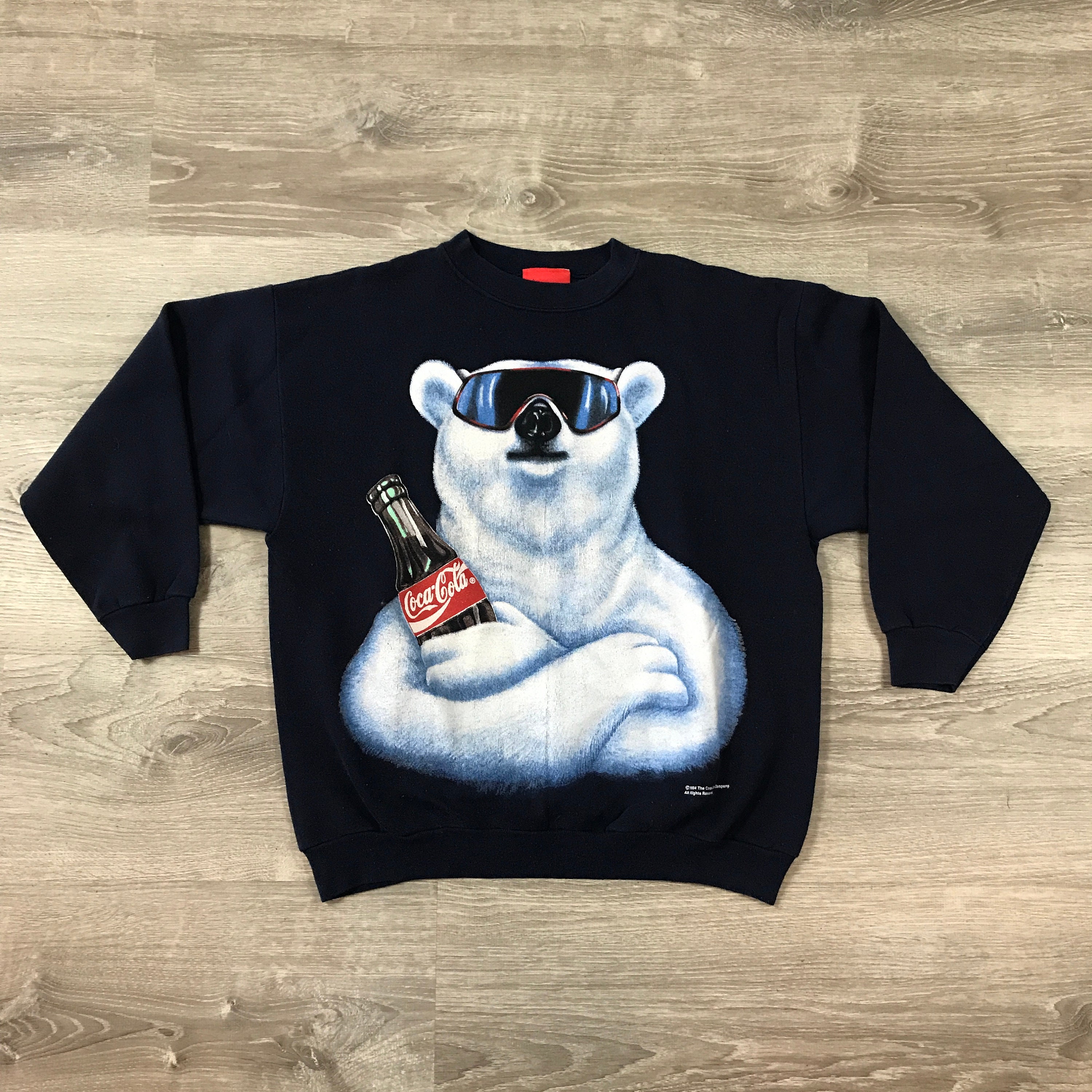 Coca cola top polar bear sweatshirt