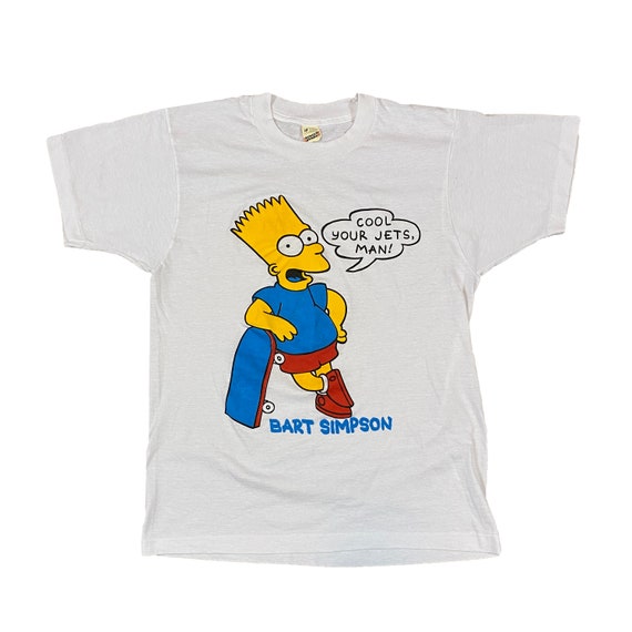 90s Bootleg Bart Simpson "Cool Your Jets, Man" T-S