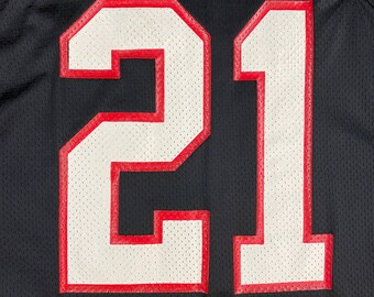 90s Atlanta Falcons #21 Deion Sanders Dirty Birds Wilson Pro-cut