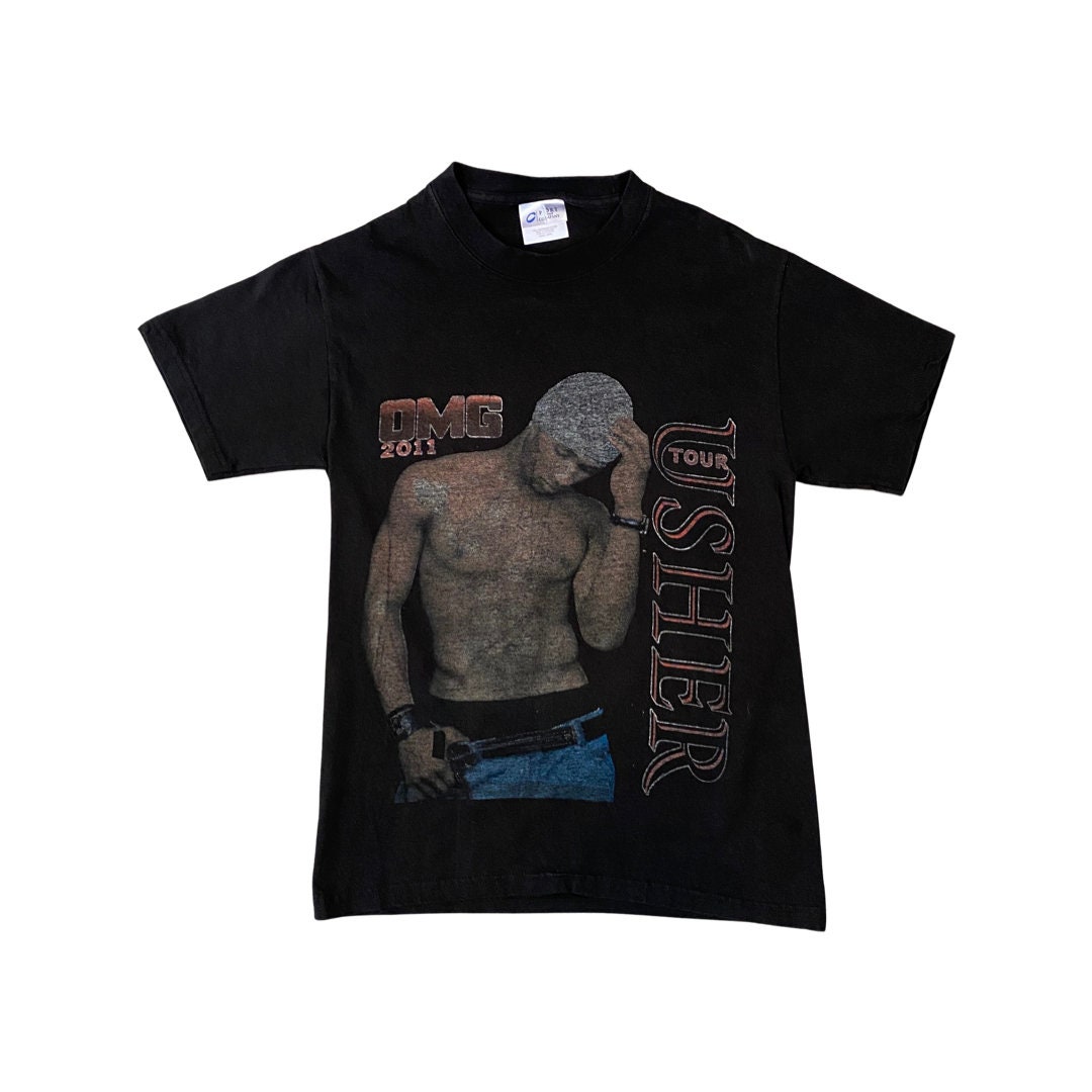 USHER and AKON OMG Tour Concert Shirt