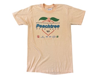 1987 Atlanta Peachtree Road Race 10K Runner T-Shirt (S)