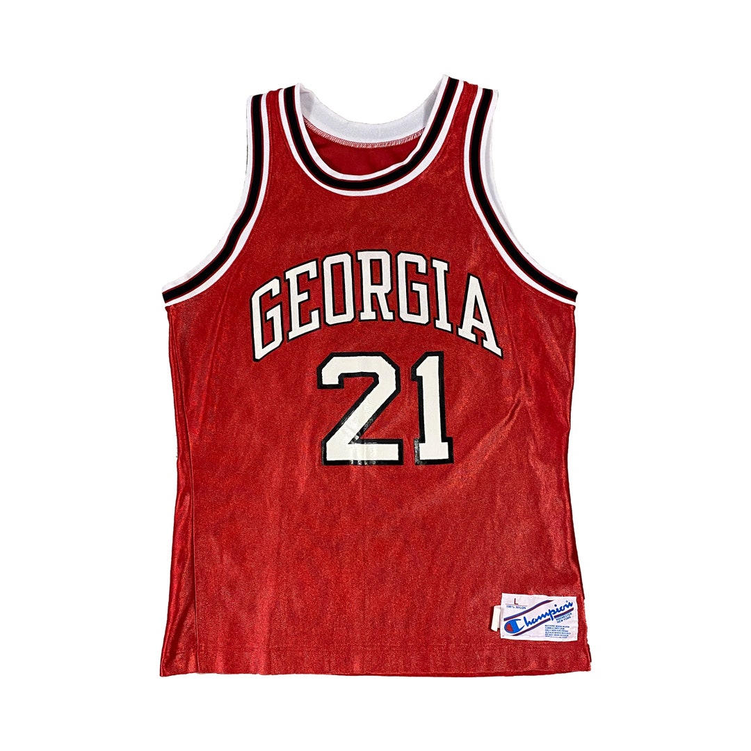 1980s Champion UGA Bulldogs Dominique Wilkins 21 Jersey L Etsy