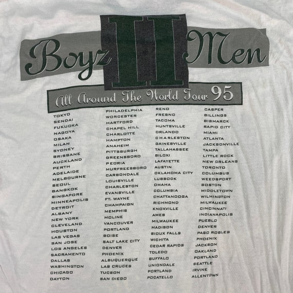 1995 Boyz II Men R&B World Tour Concert Single St… - image 7
