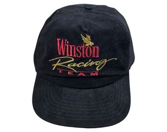 90s Winston Racing Team Logo Snapback Cap Hat
