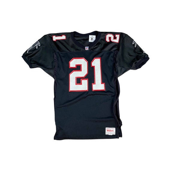 90s Atlanta Falcons #21 Deion Sanders Dirty Birds Wilson Pro