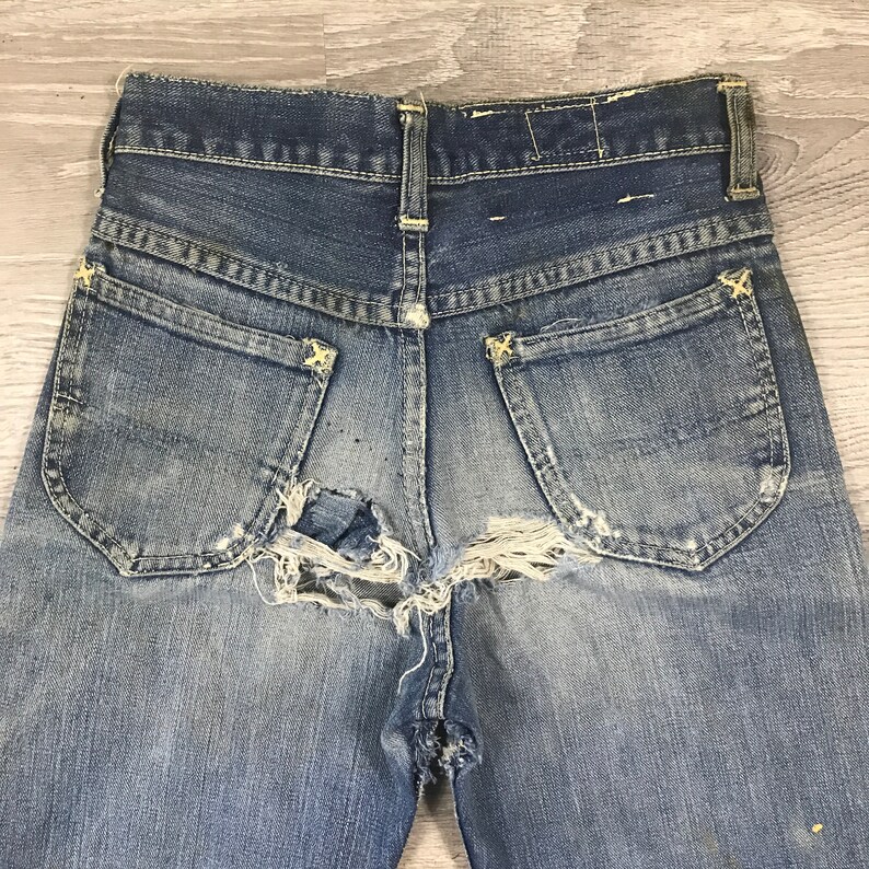 1940s/50s Lee Riders Jeans Crotch Rivet Union Made Sanforized | Etsy