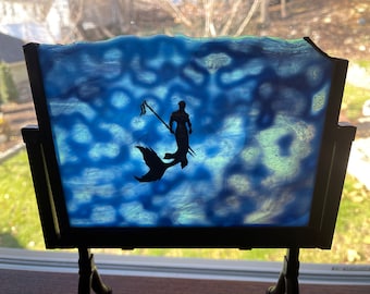 Merman Silhouette Panel Small