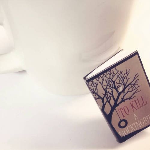 Miniature book for dolls, 1to6 book, to kill a mockingbird, pullip book, one sixth scale, BJD, Blythe book, playscale book, modern dollhouse
