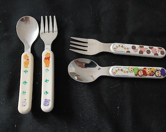 Gense Sweden Children's Cutlery Set: Vintage Stainless Steel Bunny