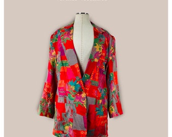 Zijdeachtige verse blazer