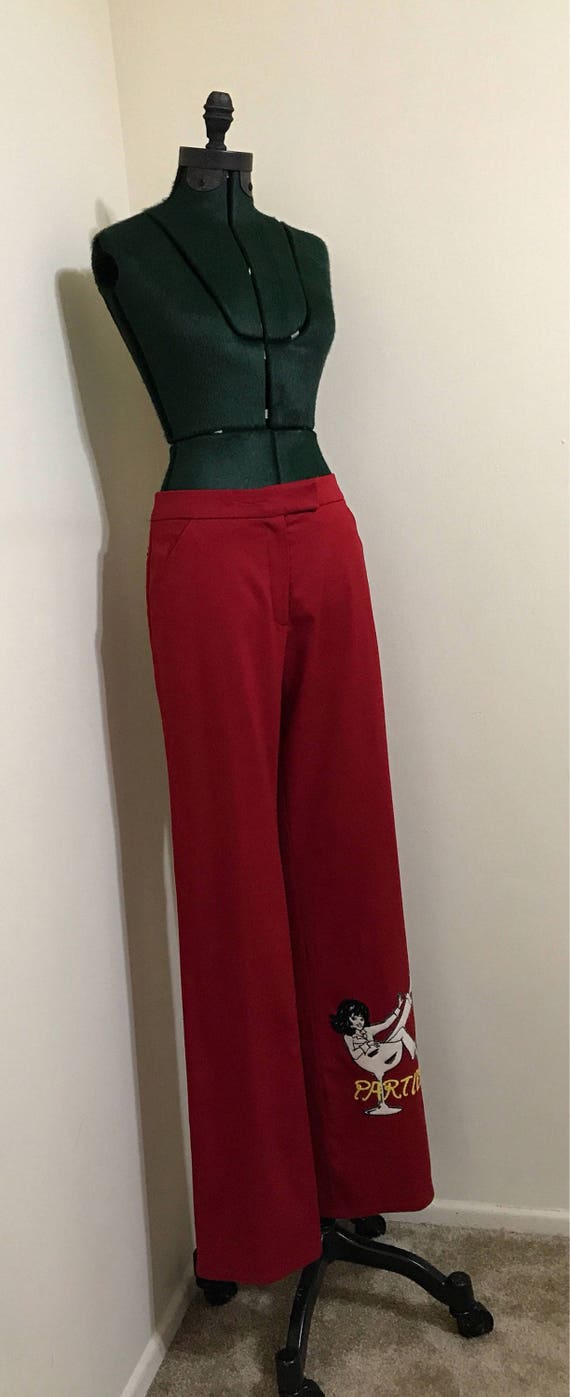 Martini Party Flare Pants by Jc Castelbajac Gem