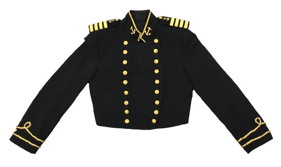 Thorngate Uniforms, Military Jacket, Black and Gol