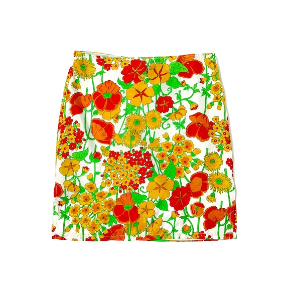 60's Psychedelic Silk Skirt