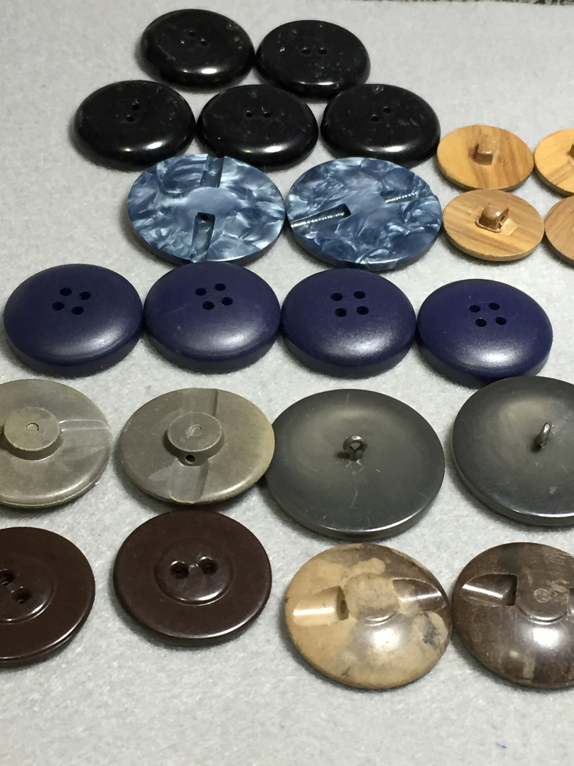 23 Vintage Coat/Jacket Buttons Sets/Pairs Sizes 7/8 Etsy