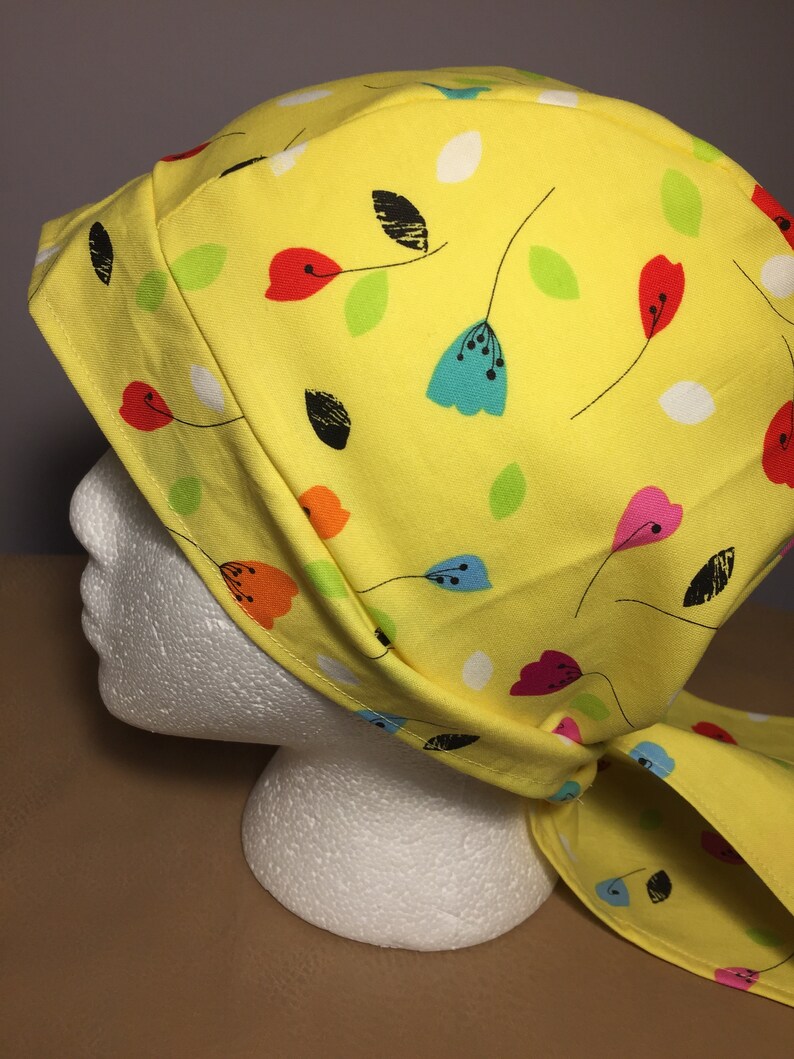 Adult Large Cotton Scrub Cap/head Scarf Assorted Colors Fits Etsy