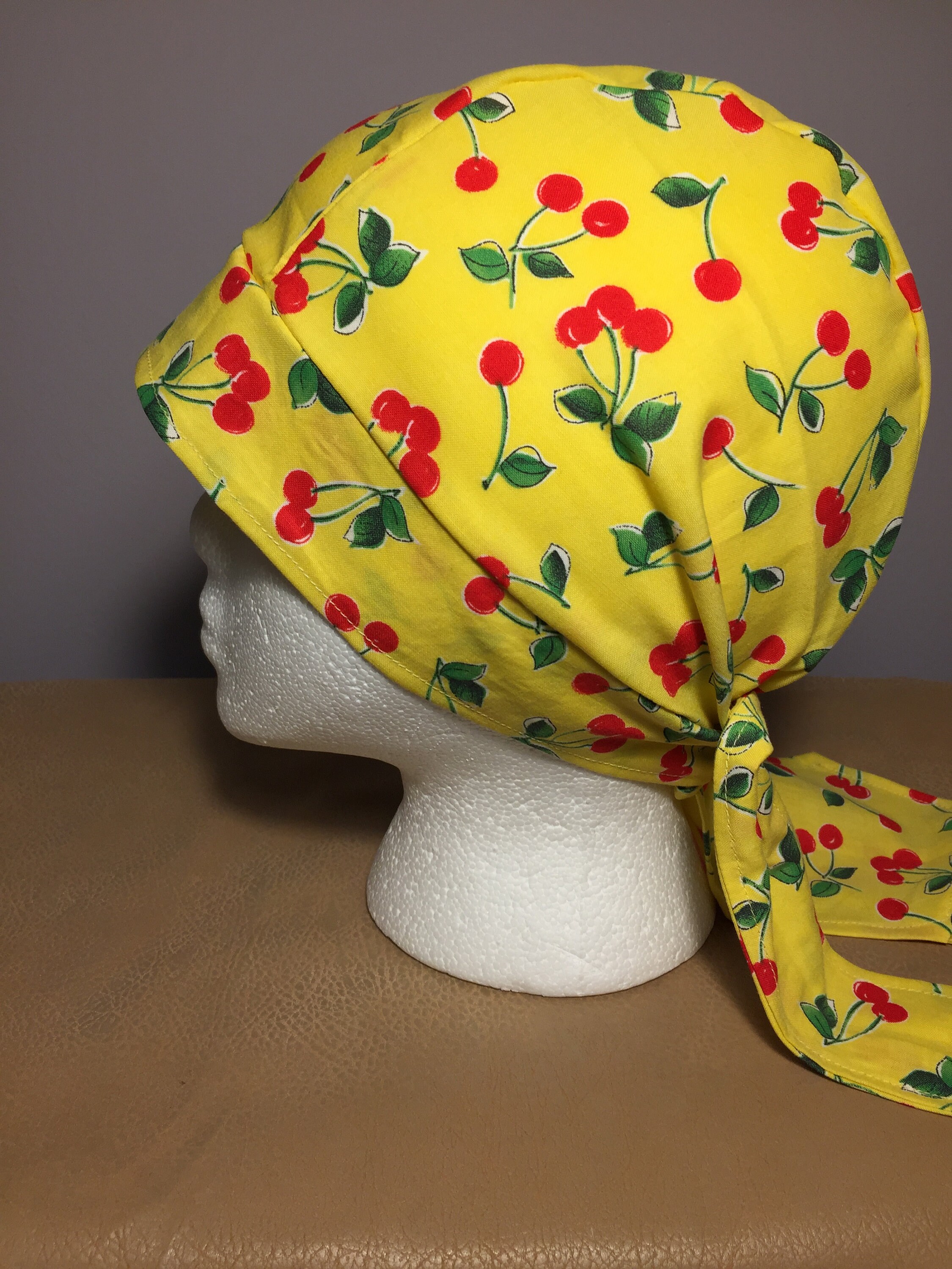Adult Large Cotton Scrub Cap/head Scarf Asst. Colors Fits Etsy
