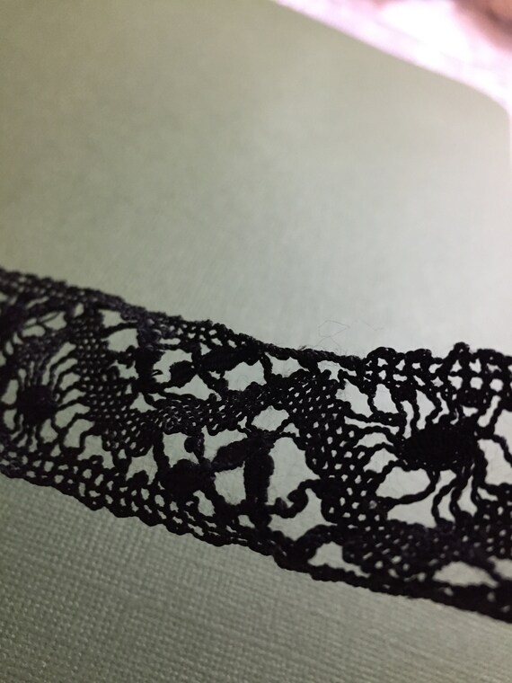 vintage black lace trim