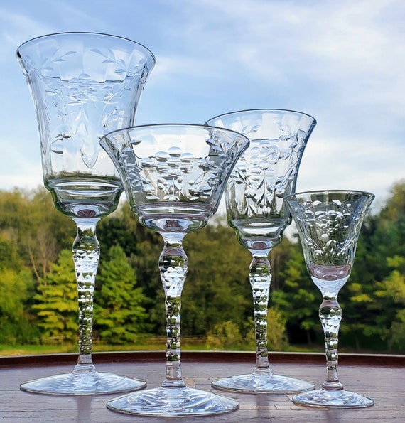 Stemware Barware Set MATCHING Goblets Wine Glasses 