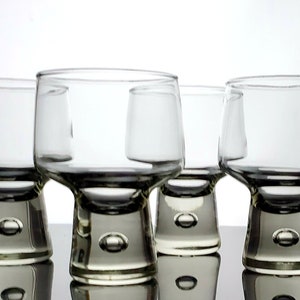 Kosta Boda Mambo Water Goblets Vintage Mod Bubble Stem Goblets Scandinavian Barware Sweden Vicke Lindstrand Designed 4 image 5