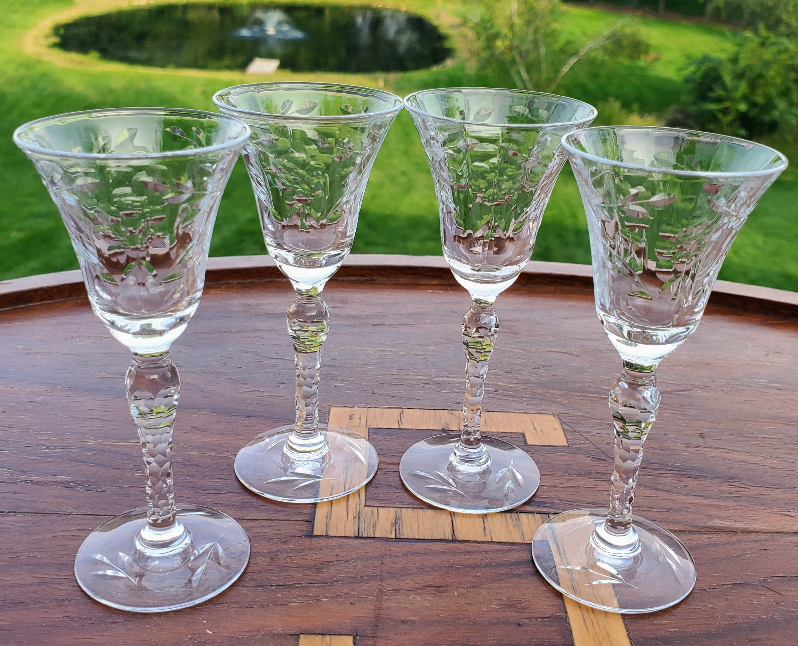 Stemware Barware Set MATCHING Goblets Wine Glasses Etsy